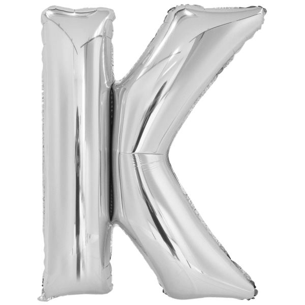Large Letter K Silver